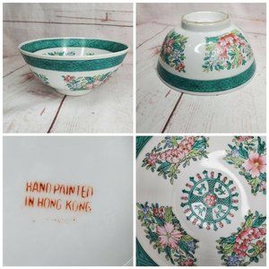 Vintage Hong Kong Hand Painted Bowl